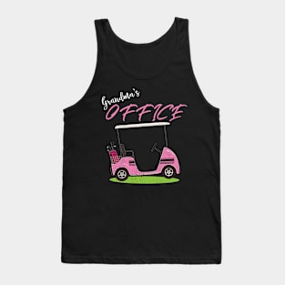 Grandma's Office Funny Golf Cart T-Shirt for Grandma Tank Top